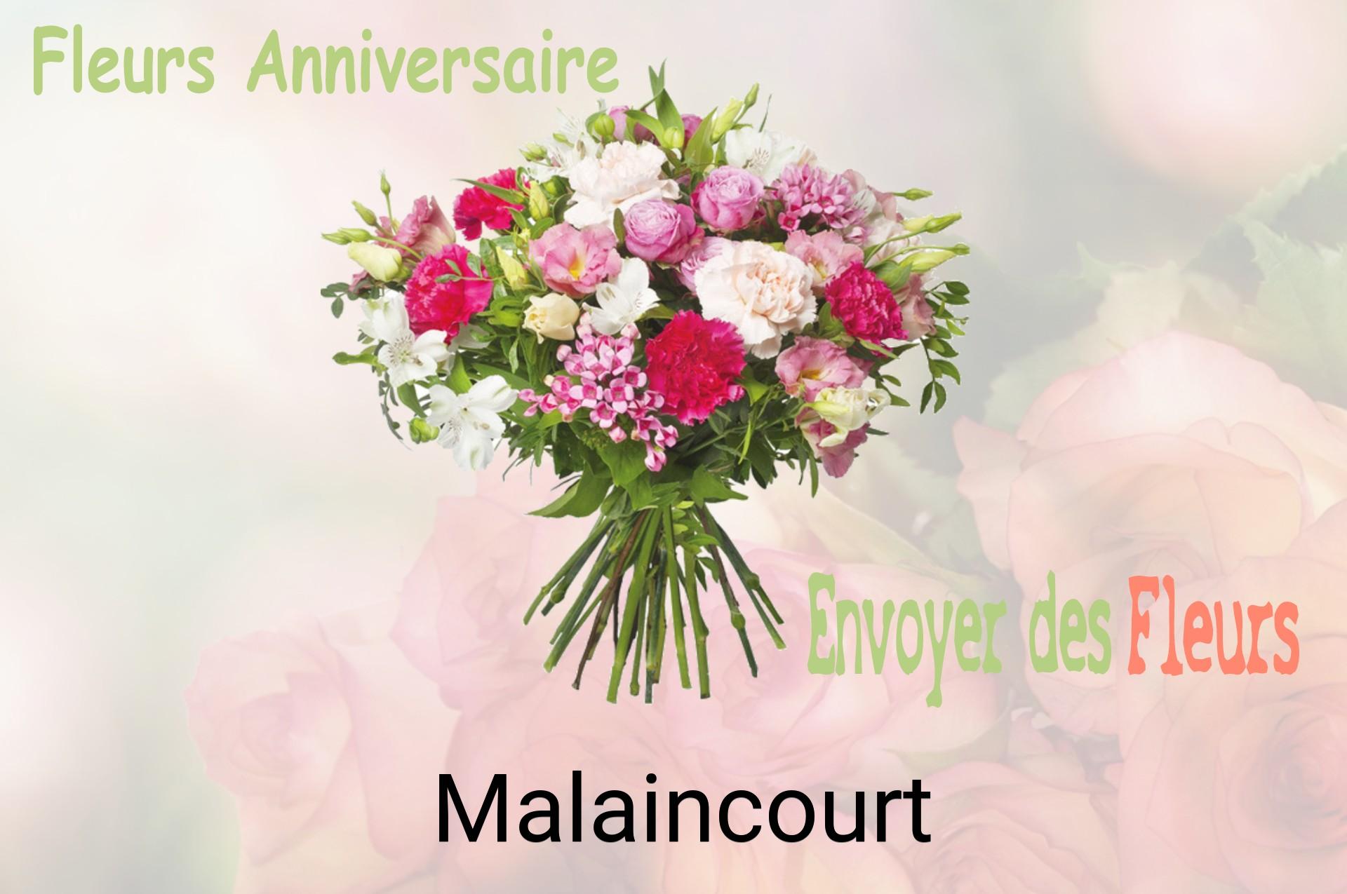 Bouquet de fleurs d’anniversaire livré à Malaincourt